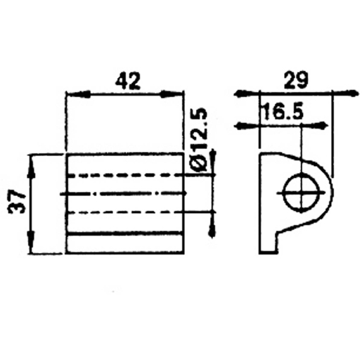 Dessin technique de CHARNIERE LEGER 100